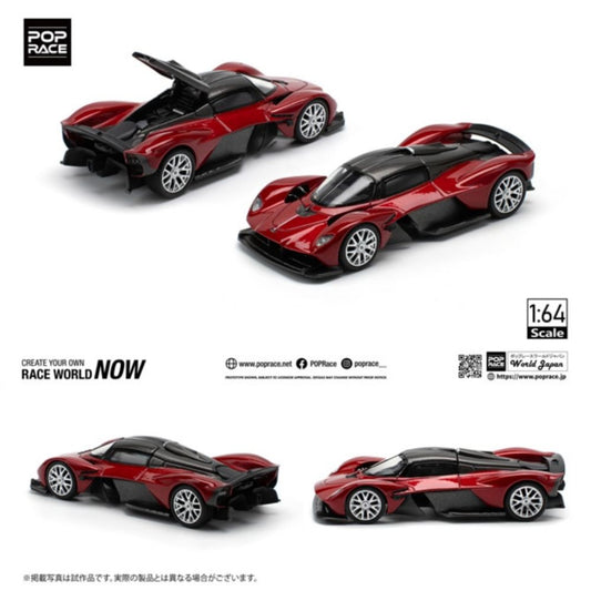 Pop Race Aston Martin Valkyrie Supernova Red 1:64 Diecast 640152
