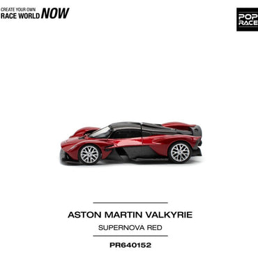 Pop Race Aston Martin Valkyrie Supernova Red 1:64 Diecast 640152