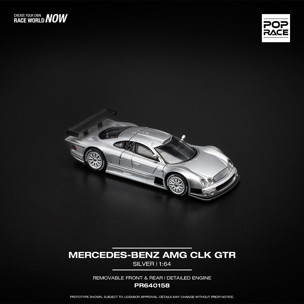 Pop Race Mercedes-Benz AMG CLK GTR 1:64 Diecast Model 640158
