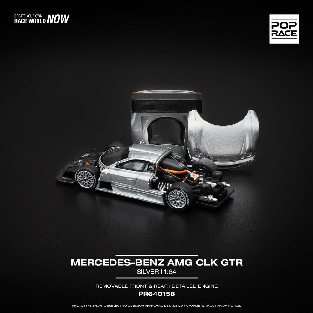 Pop Race Mercedes-Benz AMG CLK GTR 1:64 Diecast Model 640158