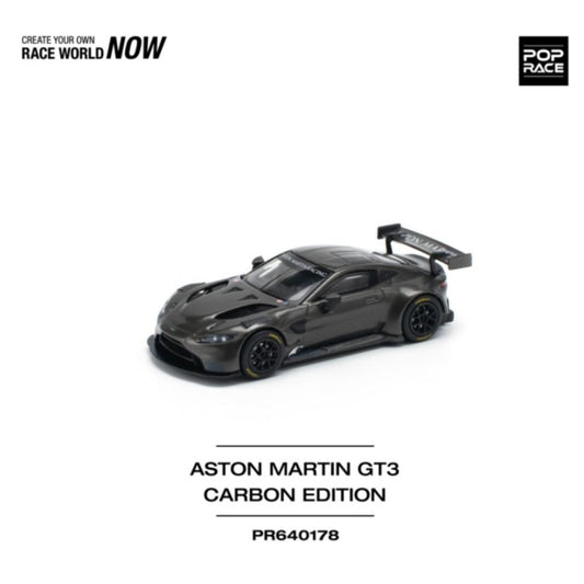 Pop Race Aston Martin Vantage GT3 Carbon Edition 1:64 Diecast 640178