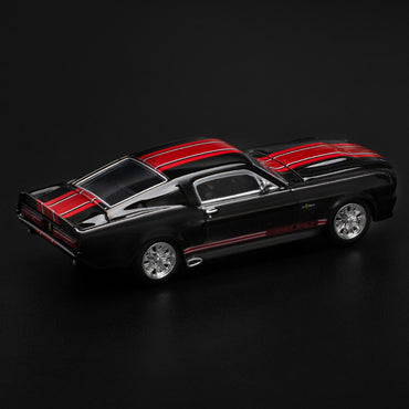 Pop Race Shelby Mustang GT500 Dark Chrome 1:64 Diecast Car 218