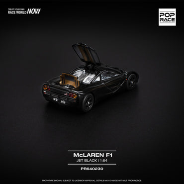 Pop Race McLaren F1 Jet Black 1:64 Diecast Car 640230