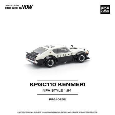 Pop Race PR640252 Skyline GT-R V8 Drift Kenmeri NPA Style 1:64 Diecast Car