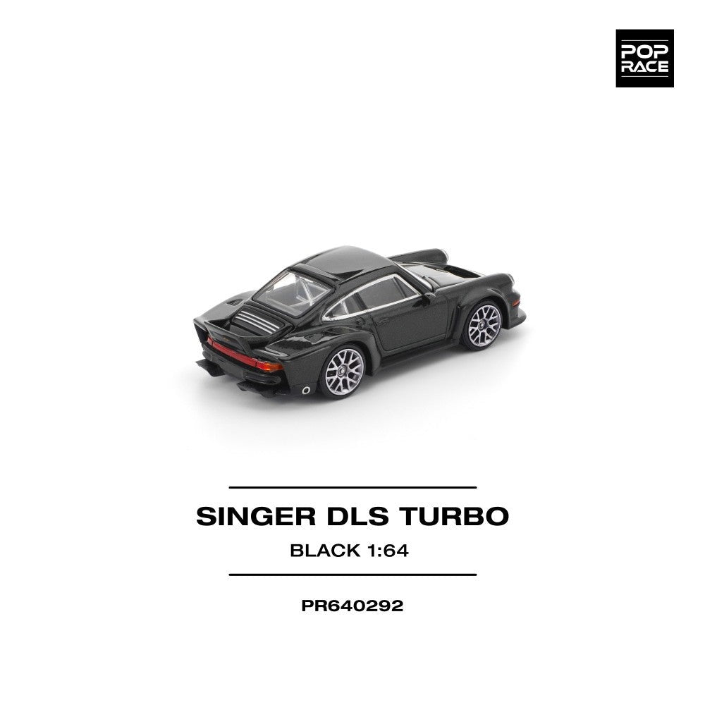 Pop Race Singer DLS Turbo (Road) Black 1:64 Diecast Car PR640292