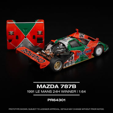 Pop Race Mazda 787B 1991 Le Mans 24h Winner 1:64 Diecast Car 640301
