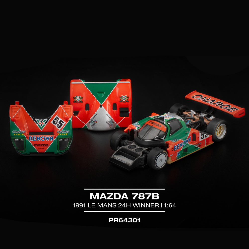 Pop Race Mazda 787B 1991 Le Mans 24h Winner 1:64 Diecast Car 640301
