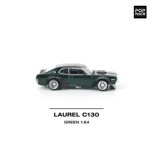 Pop Race Laurel C130 Green 1:64 Diecast Car PR640331