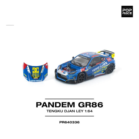Pop Race Pandem GR 86 Tengku Djan Ley 1:64 Diecast Car PR640336