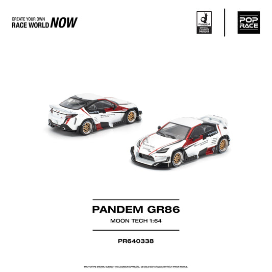 Pop Race Pandem GR 86 Moontech 1:64 Diecast Model PR640338