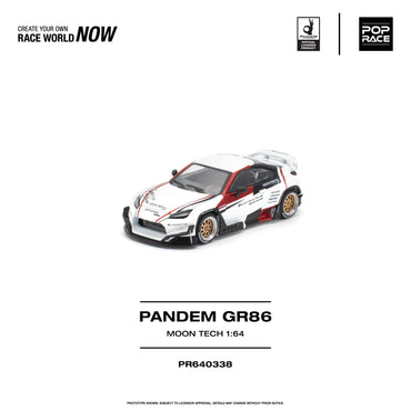 Pop Race Pandem GR 86 Moontech 1:64 Diecast Model PR640338