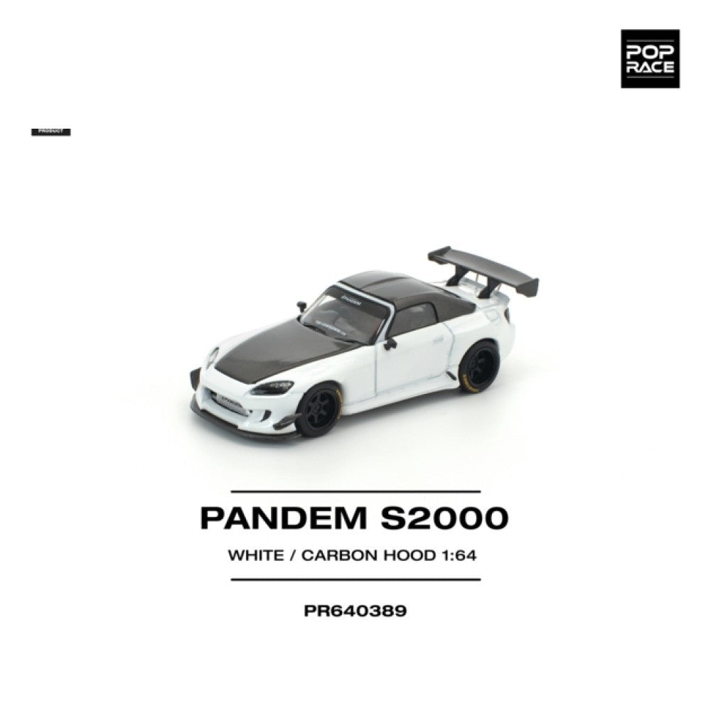 Pop Race Pandem S2000 Softtop White Tooling Variant 1:64 Car PR640389