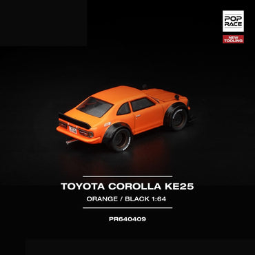 Pop Race Toyota Corolla KE25 Orange 1:64 Diecast Car PR640409