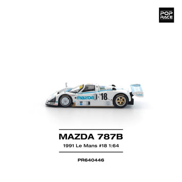 Pop Race Mazda 787B 1991 Le Mans 24hrs No.18 1:64 Diecast Car PR640446