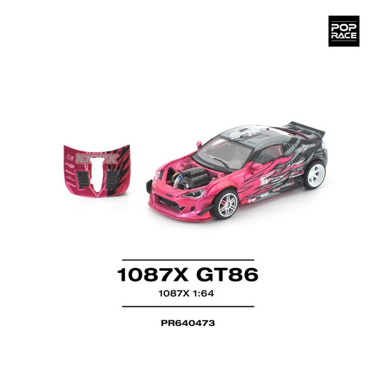 Pop Race 1087X GT86 (New Tooling) 1:64 Diecast Car PR640473