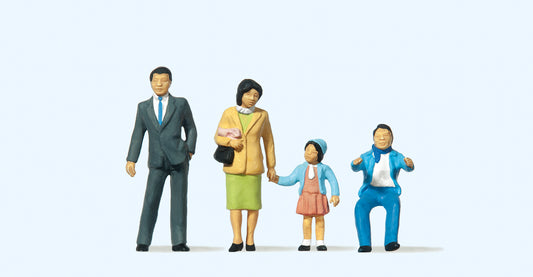 Preiser 65301 Japanese Family (4) Figure Set O Gauge