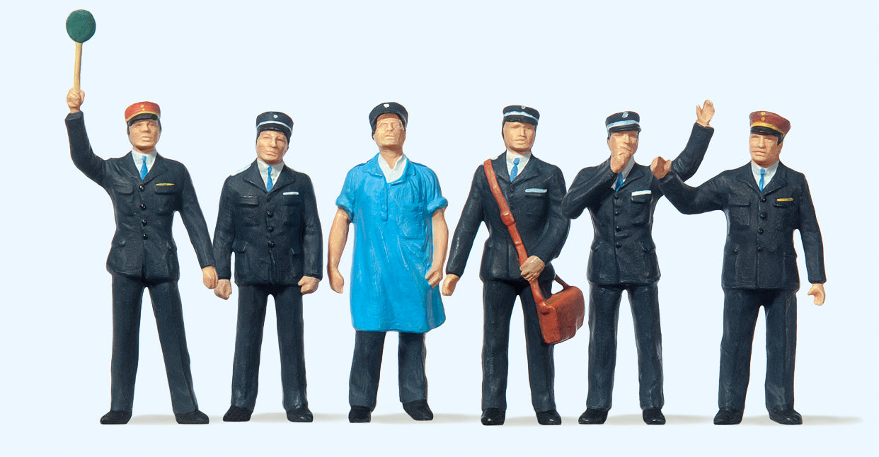 Preiser 65304 Swiss Railway Personnel (6) Figure Set O Gauge