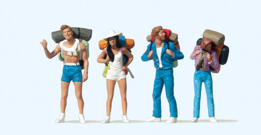 Preiser 65315 Hitchhikers (4) Figure Set O Gauge