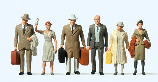 Preiser 65317 Passengers (6) Figure Set O Gauge