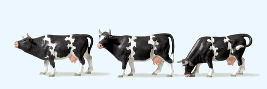 Preiser 65324 Cows (3) Figure Set O Gauge