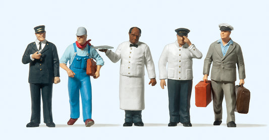 Preiser 65355 American Railroad Personnel (5) Figure Set O Gauge