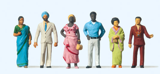 Preiser 68205 Foreign Visitors (6) Figure Set 1:50