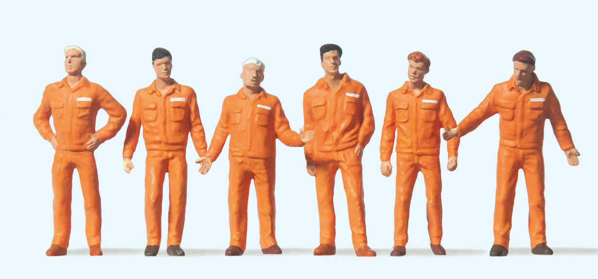 Preiser 68212 Mechanics (6) Figure Set 1:50