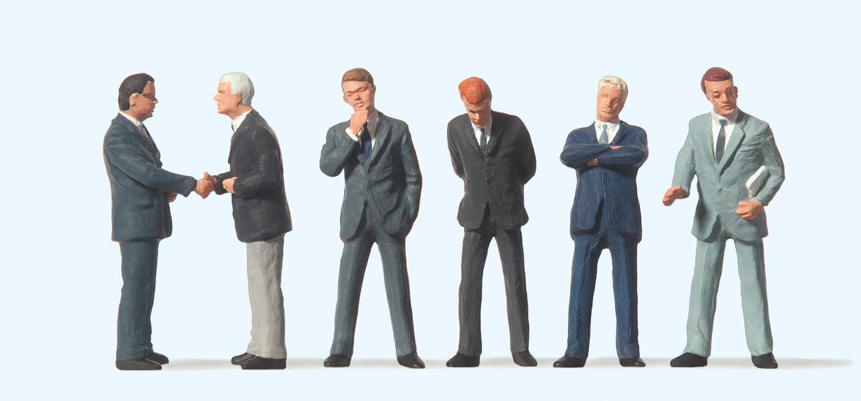 Preiser 68213 Businessmen (6) Figure Set 1:50