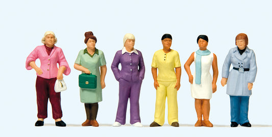 Preiser 68215 Standing Women (6) Figure Set 1:50