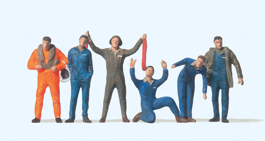 Preiser 72409 German Air Force Pilots/Ground Crew (6) Exclusive Figure Set