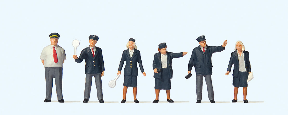 Preiser British Rail Staff (6) British OO Scale Figure Set PR73005 OO Scale