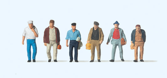 Preiser 74012 Commuters (6) Figure Set 1:100