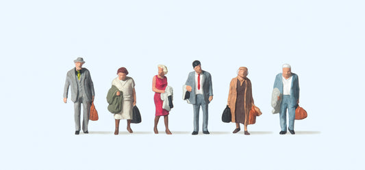 Preiser 75027 Passengers (6) Figure Set TT Scale