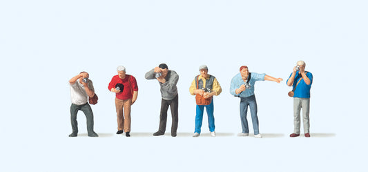 Preiser 75047 Trainspotters (6) Figure Set TT Scale