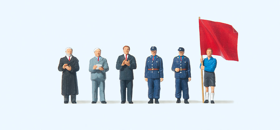 Preiser 75052 Ulbricht/Pieck/Grotewohl (6) Figure Set TT Scale