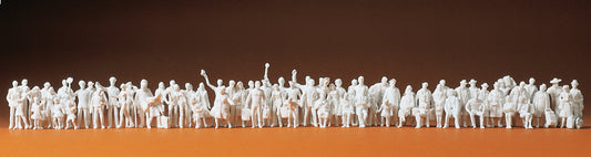 Preiser 75100 Railway Personnel/Passengers (72) Unpainted Figures TT Scale