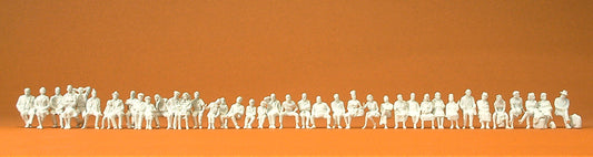 Preiser 75101 Seated Passengers (39) Unpainted Figures TT Scale
