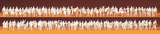 Preiser 79008 Passengers/Passers By (120) Unpainted Figures N Gauge