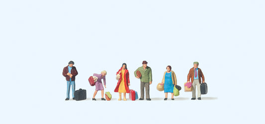 Preiser 79017 Passengers Waiting (6) Figure Set N Gauge