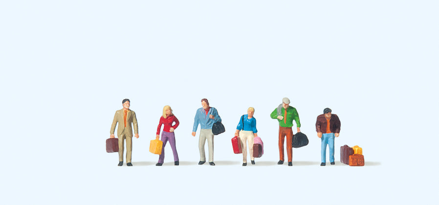 Preiser 79018 Passengers Walking (6) Figure Set N Gauge
