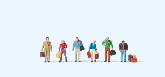 Preiser 79018 Passengers Walking (6) Figure Set N Gauge