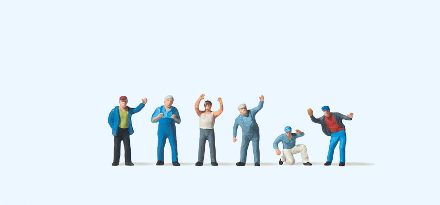 Preiser 79036 Truckers (6) Figure Set N Gauge