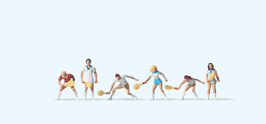 Preiser 79041 Tennis Players (6) Figure Set N Gauge