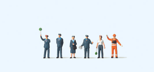 Preiser 79060 DB Railway Personnel (6) Figure Set N Gauge