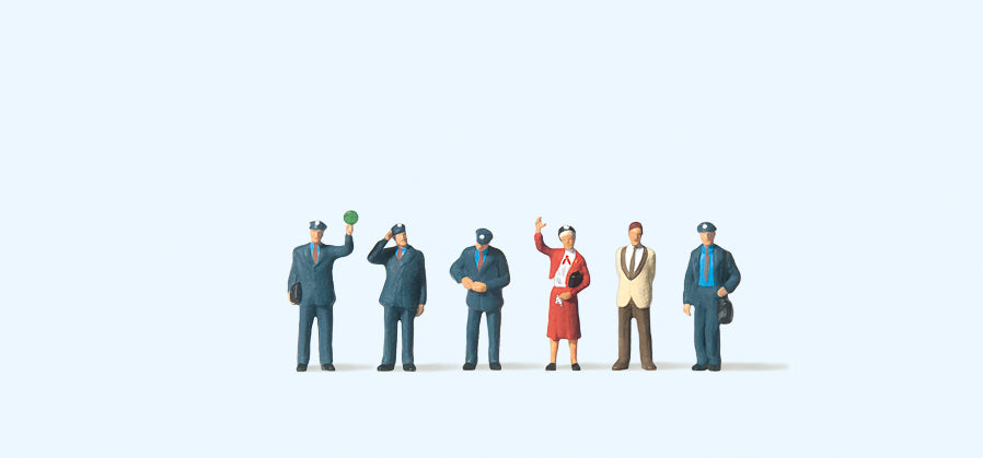 Preiser 79061 DB Train Personnel (6) Figure Set N Gauge