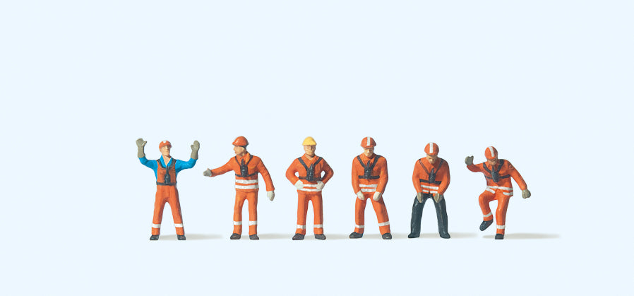 Preiser 79062 DB Shunters (6) Figure Set N Gauge