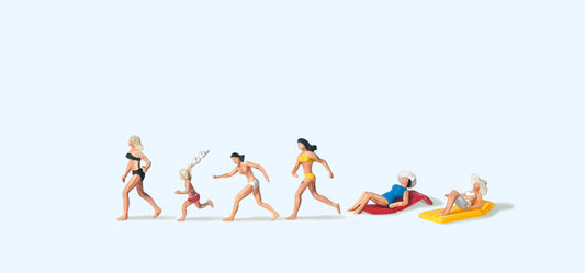 Preiser 79066 On the Beach (6) Figure Set N Gauge