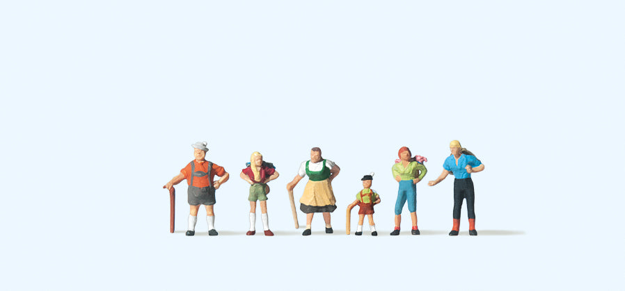 Preiser 79069 Family Krause in Allgau (6) Figure Set N Gauge