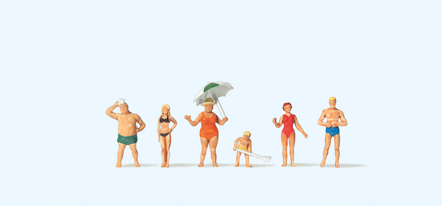 Preiser 79070 Family Krause on the Beach (6) Figure Set N Gauge