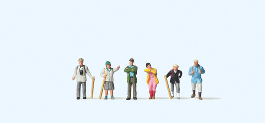 Preiser 79074 Wanderers (6) Figure Set N Gauge